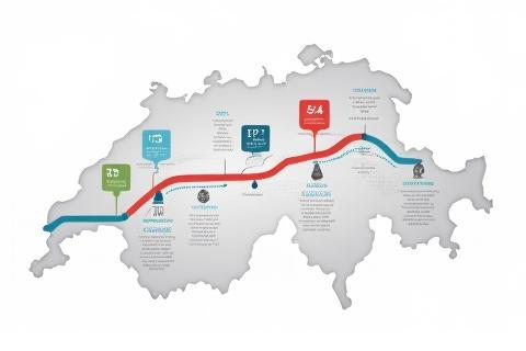 Map-based visual process for Swiss compliance steps